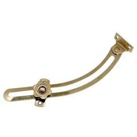 HDL HARDWARE Brass Plated Curved Lid Stay - Right Hand S259LP-R